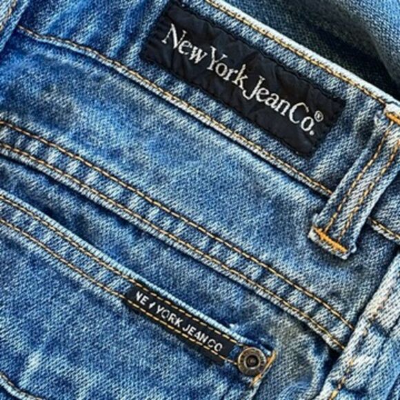 New York Jean Co Vintage Jeans High Rise Size 7/8 Straight Leg Juniors - Picture 7 of 9